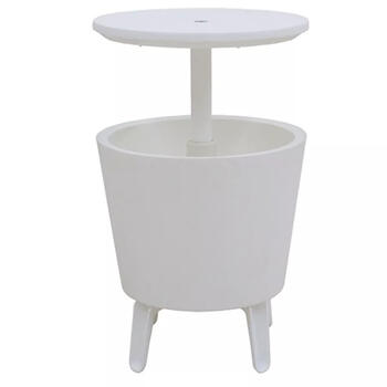 Keter Illuminated Cool Bar 29204184, 49,5x49,5x57-84,5 см, белый, с подсветкой, охладитель (29204184)