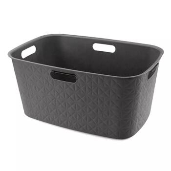 Curver Veļas grozs 0800572Z68, 45L, 57x37x27cm, plastmasa, tumši pelēks (0800572Z68)