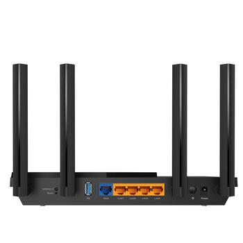 Tp-Link Archer AX55 маршрутизатор, AX3000, 2402Mbps 5GHz, 574Mbps 2.4GHz, 4xGigabit LAN, 1xUSB 3.0, Wi-Fi 6, OFDMA, Beamforming (Archer AX55)