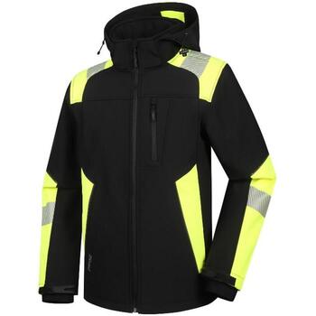 Softshell jaka Astra, melna/dzeltena, 5XL, Pesso (ASTRA_5XL&PESSO)