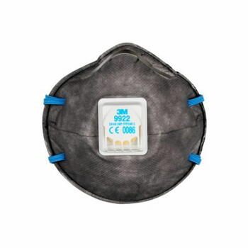 3M Respirators ar vārstu 9922 T9922, 0.03kg, 100 gab. iepakojumā (T9922)