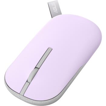 Asus Беспроводная мышь Marshmallow MD100 90XB07A0-BMU010, 1600 DPI, 2.4 ГГц, Bluetooth 5.0 LE, 10 м, оптическая, фиолетовая (90XB07A0-BMU010)
