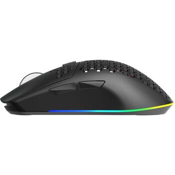 White Shark CADOR WGM-5020 CADOR-BH, игровая мышь, 6 кнопок, 6400-10000 DPI, 1000 Гц, 2.4 ГГц/BT/провод, RGB, 500 мАч, 69 г (CADOR-BH)