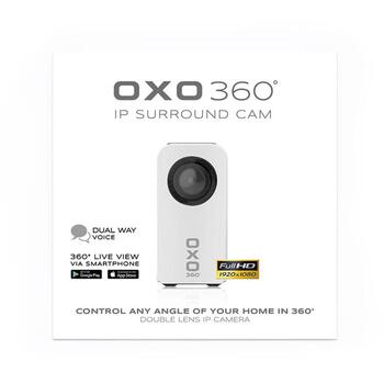Easypix OXO 360° IP камера 56200, 1920x1080, CMOS, MicroSD, USB, Wi-Fi, для внутреннего использования (56200)