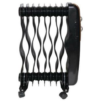 Besk eļļas radiators 9148068, 2000W, 9 sekcijas, 220V, 50Hz, 3 ātrumi, melna krāsa (9148068)