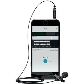 Shure MVL петличный микрофон, MVL-3.5MM, -44dB, 1.52cm, 0.55cm, 1, проводной, omni-directional, ветрозащита для микрофона (MVL-3.5MM)