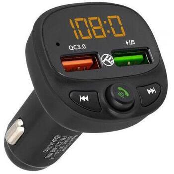 Tellur FM raidītājs, FMT-B7, TLL622051, 87.5-108.0 MHz, Bluetooth 5.0, QC3.0 USB, MicroSD līdz 64GB (TLL622051)