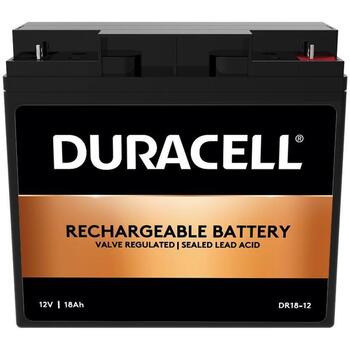 Duracell DR18-12 akumulators, 12V, 18Ah, 216Wh, 18000mAh, VRLA, bez apkopes (DR18-12)