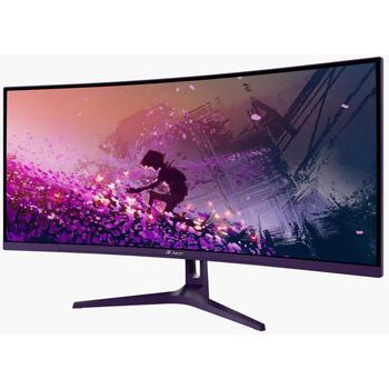 Arozzi monitors Nova AZ-NO-34T2K165-PP, 34 collas, VA, UWQHD, 165 Hz, 1 ms, 3440 x 1440, 350 cd/m², 21:9, ieliekts, HDR, violeta (AZ-NO-34T2K165-PP)