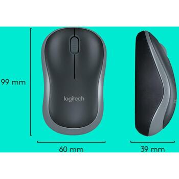 Logitech клавиатура беспроводной комплект 920-004508, 10 м, QWERTY, черный, 36 месяцев работы от батареи, 3 кнопки (920-004508)