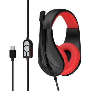 Media-Tech NEMESIS USB наушники MT3574, 1xUSB 2.0, 20Гц-20кГц, 180г, мягкий оголовье, регулируемый микрофон (MT3574)