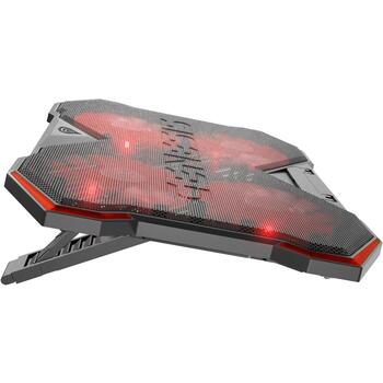 Genesis Dzesēšanas paliktnis klēpjdatoram Oxid 260 NHG-2075, 4 ventilatori, 130 mm, 850-1010 apgr/min, 60 cfm, USB centrmezgls (NHG-2075)