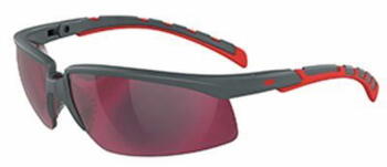 3M Защитные Очки Solus 2000 S2024RED, 0.041кг, поликарбонатные линзы, UV защита 99,9%, регулируемый угол (S2024RED)