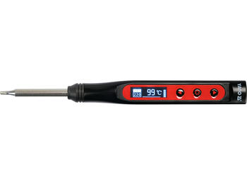 Yato портативный цифровой паяльник YT-82490, 18-65 W, 90-480 °C, T12, OLED, USB Type-C, 5-10 с, 3 А, 24 В пост. тока, ±2 °C, QC/PD (YT-82490)