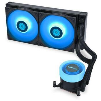 Lian Li CPU Dzesētājs GA II Lite G89.GA2L24RB.00, 2 ventilatori, 2500 RPM, 79 cfm, 5.1 mmH2O, melns (G89.GA2L24RB.00)