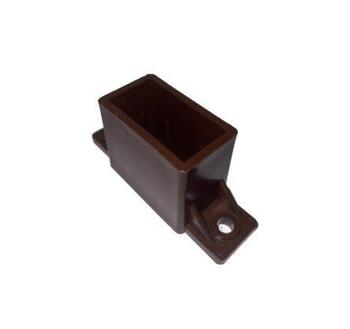 Horizontālā profila PVC turētājs 20x40 mm, brūns 2624 (2624)
