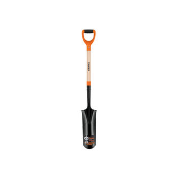 Drenāžas lāpsta 15x61cm ar koka kātu un divkomponenta D-rokturi 112cm PEP-P TRUPER (PEP-P)