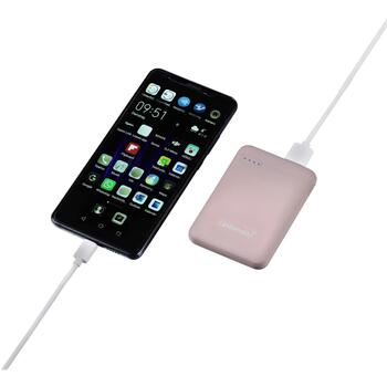 Intenso Power Bank 7313523 5000 мАч, Li-Poly, 1x USB-A, 1x USB-C, 2.1 A, розовый (7313523)