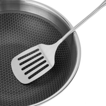 Resto Wok 95349, 28 см, 510 мм, 75 мм, 1 ручка, нержавеющая сталь, устойчивая к царапинам, индукция, TRI-PLY (95349)