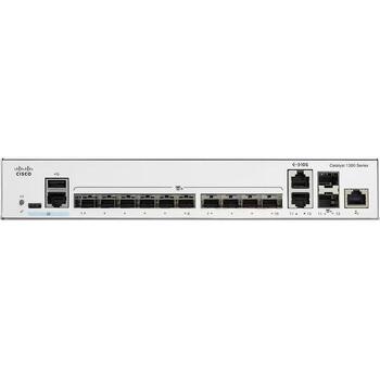 Cisco коммутатор C1300-12XS, 12x SFP+, 2x10GE общие, 1 вентилятор, без PoE (C1300-12XS)