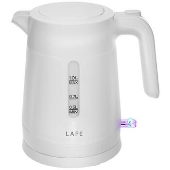 Lafe Электрический чайник Essential S LAFCZA47544, 1.0 л, 1500 Вт, белый, 360° поворотная база, индикатор уровня воды (LAFCZA47544)