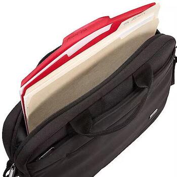 Case Logic Сумка для ноутбука ADVA114 BLACK, 14 дюймов, полиэстер, курьерский портфель, плечевой ремень, черная (3203986)