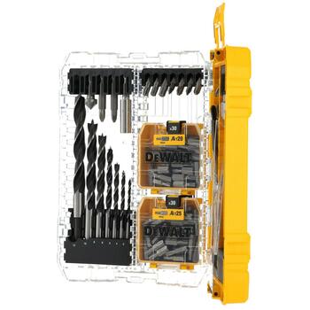 Dewalt Набор сверл и бит для отвертки DT70785-QZ, 100 шт., TOUGHCASE+ кейс, HSS сверла 2-8мм, бит для отвертки 25мм, 50мм, адаптер (DT70785-QZ)