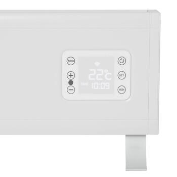 Eurom Alutherm Baseboard 1000 WiFi конвекторный обогреватель низкий для отопления помещений 1000W WiFi smart control настенный и напольный (361162)