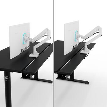 Arozzi elektriskais stāvošais galds ARENA-NRD-BK, 140x70cm, 71-115cm, melns, elektriski regulējams augstums, kabeļu pārvaldība (ARENA-NRD-BK)