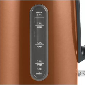 Bosch Чайник TWK4P439, 2400 Вт, 1.7 Л, Нержавеющая сталь, 360° поворотная база, Медь (TWK4P439)