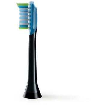 Philips Насадки для зубных щеток HX9044/88 4 шт., Черный, Средняя жесткость, 62000 вибраций/мин, 3 месяца замены (HX9044/88)