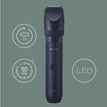 Panasonic ER-CKN1-PAC1 MultiShape bārdas un matu trimmeris bezvadu Ni-MH 39 garuma iestatījumi 0.5-20 mm ūdensizturīgs Wet & Dry Melns (ER-CKN1-PAC1)