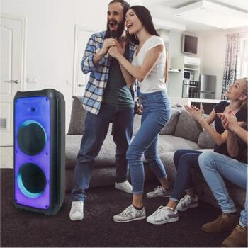 Manta Караоке колонка SPK1202B250, 350W, 40-15000Hz, Bluetooth 5.0, 10ч работы аккумулятора (SPK1202B250)