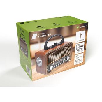 Tracer Радио TRARAD47774, Портативное FM, 1200mAh, Bluetooth, MP3, AUX, FM, AM, USB, TF (TRARAD47774)