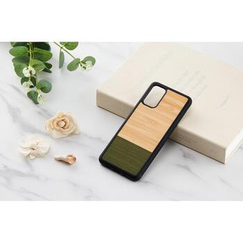 Man&Wood чехол M6643B, 6.7 дюйма, Зеленый, дерево, поликарбонат, совместим с Samsung Galaxy S20 Plus (M6643B)