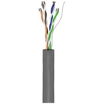 Goobay сетевой кабель 95410, CAT 5e, U/UTP, 305 м, 5 мм, серый, неэкранированный, CCA жилы, IDC (95410)