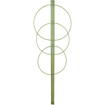Bioogrod 721307 augu balsta gredzeni, 3 gredzeni, 75cm, 27,5cm, tērauds, zaļš (721307)