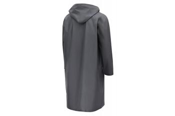 Lietusmētelis AUSSER, HOGERT, HT5K940-2XL, tumši pelēks, 2XL, 100% PVC, pilnīgi ūdensizturīgs, ar kapuci (HT5K940-2XL)