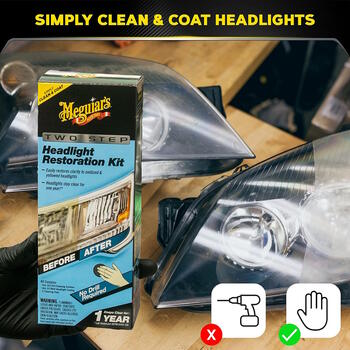 Meguiar's G2970 Двухэтапный комплект восстановления фар (США) (G2970)