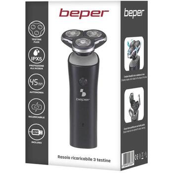 Beper Бритва P304BAR003, 160mm, 600mAh Ni-MH, 45min, 3 лезвия, IPX5, влажное бритье (P304BAR003)