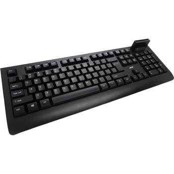 Acer Klaviatūra AKW320 GP.KBD11.05B, vadu, ASV, Smart Card lasītājs, melna, Retil pakete (GP.KBD11.05B)