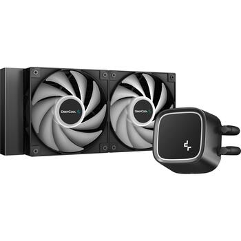 Deepcool CPU šķidrumu dzesētājs LE500 R-LE500-BKLNMG-G-1, 85.85 CFM, 32.9 dBA, 2 ventilatori, 415 mm caurules (R-LE500-BKLNMG-G-1)