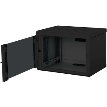 Digitus Sienas montāžas skapītis DN-19 07-U-SW, IP20, stikla durvis, 305-370mm, 100kg, 420x600x450mm (DN-19 07-U-SW)