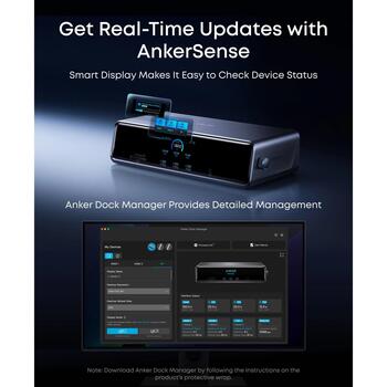 Anker Prime док-станция, A83B33A1, 14 портов, 140 Вт, 8K выход, поддержка тройного дисплея (A83B33A1)