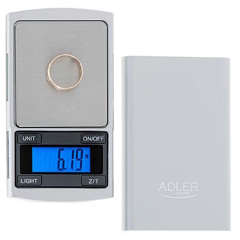 Высокоточные цифровые кухонные весы с шагом 1 g серебристые AD3168 Adler (AD 3168)