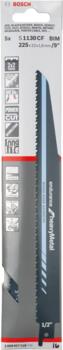 5 zobenzāģa asmeņi S1130CF, Heavy Metal, Zobenzāģiem PRO THICK METAL DEMOLITION S1130CF ASMENS, 2608657528, BOSCH (2608657528)