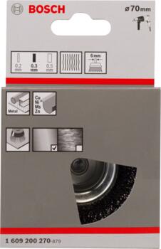 Metāla suka urbjmašīnai D 70 mm, 1 gab., Urbjmašīnām/skrūvgriežiem, triecienurbjmašīnām/triecienskrūvgriežiem PRO METAL CLEAN STIEPĻU SUKA, 1609200270, BOSCH (1609200270)