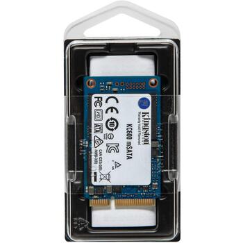 Kingston KC600 SKC600MS/1024G, 1000 ГБ, 550 МБ/с, 520 МБ/с, 3D NAND технология, mSATA интерфейс (SKC600MS/1024G)