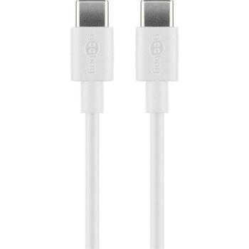 Goobay USB-C uzlādes un sinhronizācijas kabelis 66315, 0.5 m, 60W, 3 A, līdz 480 Mbps, balts (66315)