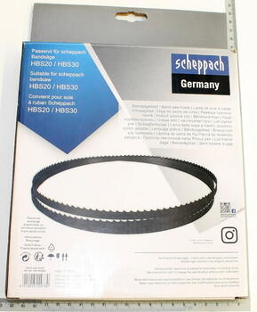 Scheppach Lentzāģa asmens HBS20/30 7901502604, 1400x6.4x0.4mm, 6TPI (7901502604)
